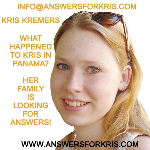 What happened to #KrisKremers in #Panama? Her family is looking for answers! She went missing in April from #Boquete with her friend. info@answersforkris.com