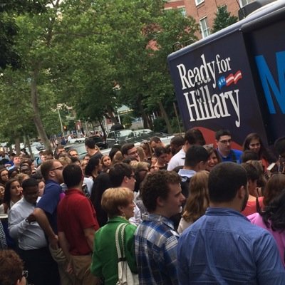 The @ReadyforHillary Bus. Powered by millions of Americans.