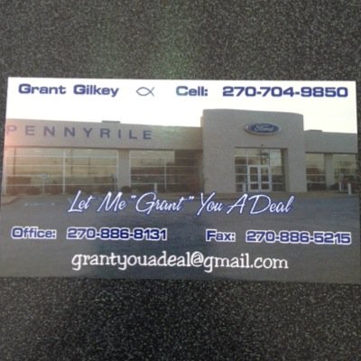 Pennyrile Ford located in Hopkinsville, Ky 
Looking to help with finding your perfect new car or truck! Ask for Grant Gilkey https://t.co/j0ESFvZOUI