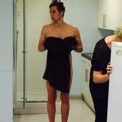 lukes towel is the biggest cockblock