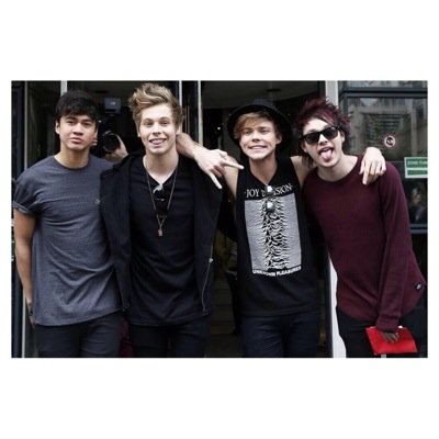 ❄6 internet friends in love with a band❄