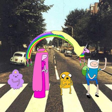 A aventura vai comçar, Todos juntos vamos visitar, o Mundo de Jake e seu amigo Finn, Diversão é aqui, Hora de aventura \o/.