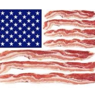 This is what men are made of: Blood, Sweat, and Bacon.