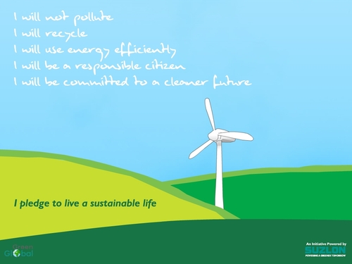 Green Global is a user-genrated website, a project iniated by Suzlon Energy Ltd to encourage sustainable living and development.Share your story with us now
