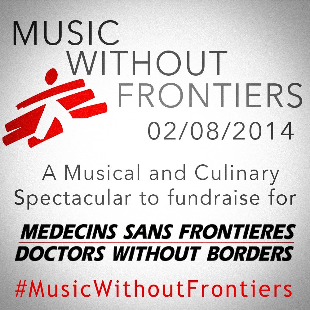 A musical and culinary Concert Spectacular, taking place in London to raise money for Médecins Sans Frontières (MSF) in aid of the #Gaza Conflict on 2nd August!