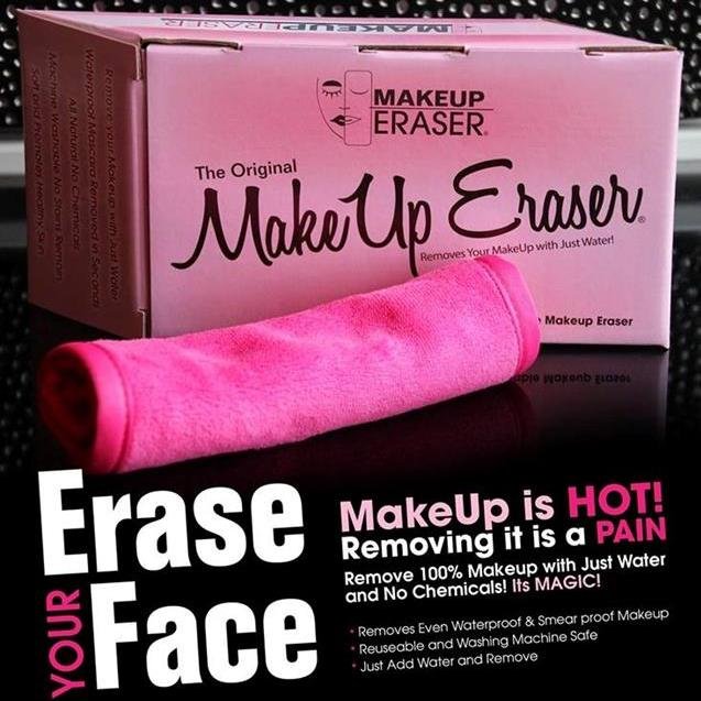 What is Makeup Eraser?
Makeup Eraser is a blend of polyester that
with just water removes makeup with ease,
leaving skin feeling healthy and clean.