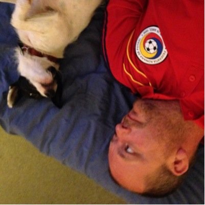 Work during the week and play at weekends. Love my dogs, support Southend United.
