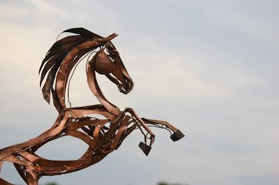 Horse Sculptor // Driftwood Horses // Copper Horses // http://t.co/iSgX8XISes