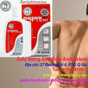 DẦU NÓNG XOA BÓP ANTIPHLAMINE HÀN QUỐC
Địa chỉ: Số 27 Đường số 4. P, 10. Q,Gò Vấp. TP HCM.
Tel: 0919418709
http://t.co/fc048Kbv30