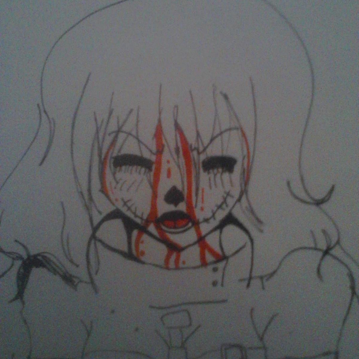 I like horror movies,read creepypasta,i love draw and i like play videogames