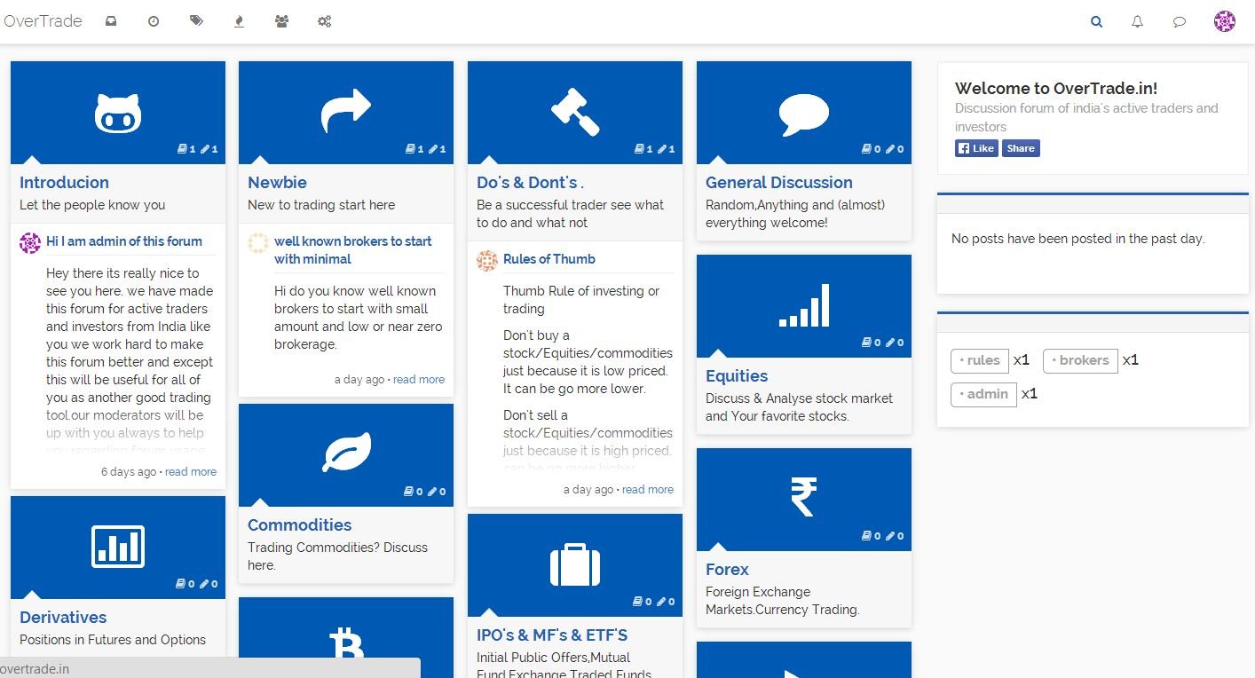 overtradein's profile picture. Discussion forum of india's active traders and investors
http://t.co/6hxcy4AERa