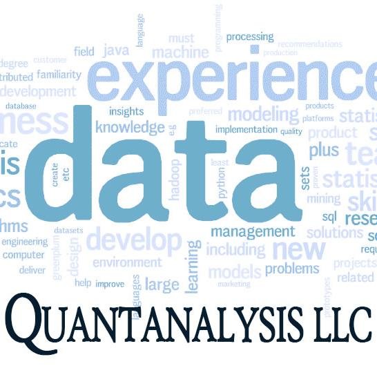 quantanalysisdc's profile picture. Let us help you make evidence based decisions from your data.