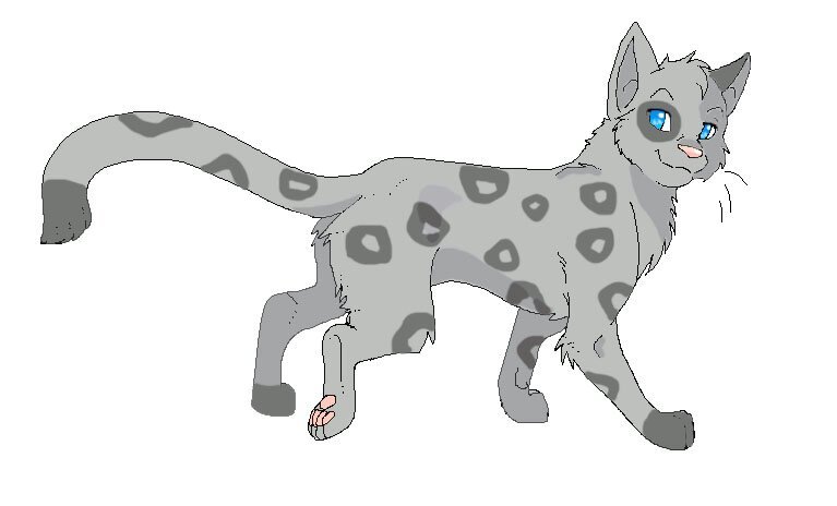 {Name:Alice} {Pale gray She-cat with dark gray spots and light blue eyes} She's not the nicest cat around..