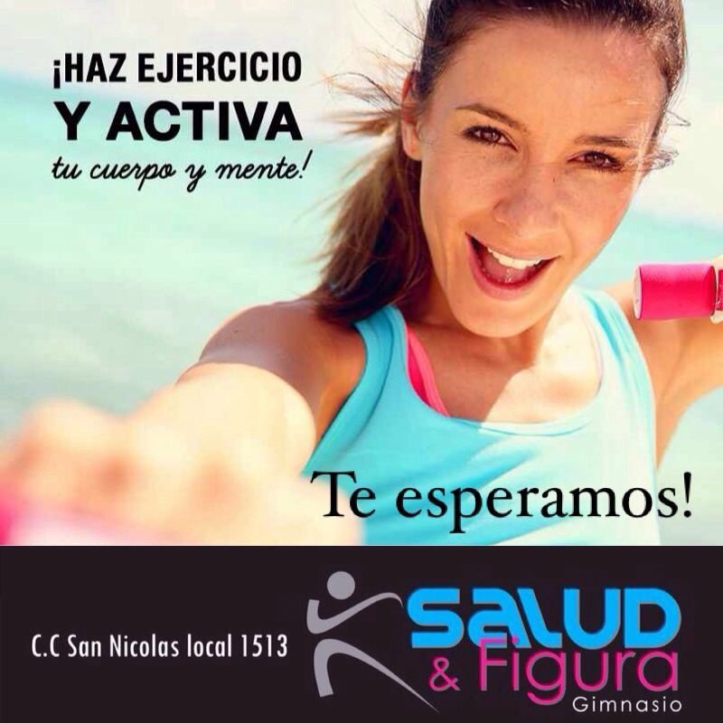 estamos ubicados en el cc san nicolas tenemos para ti clases de crossfit,rumba,taebo,trx,tono,spinninig