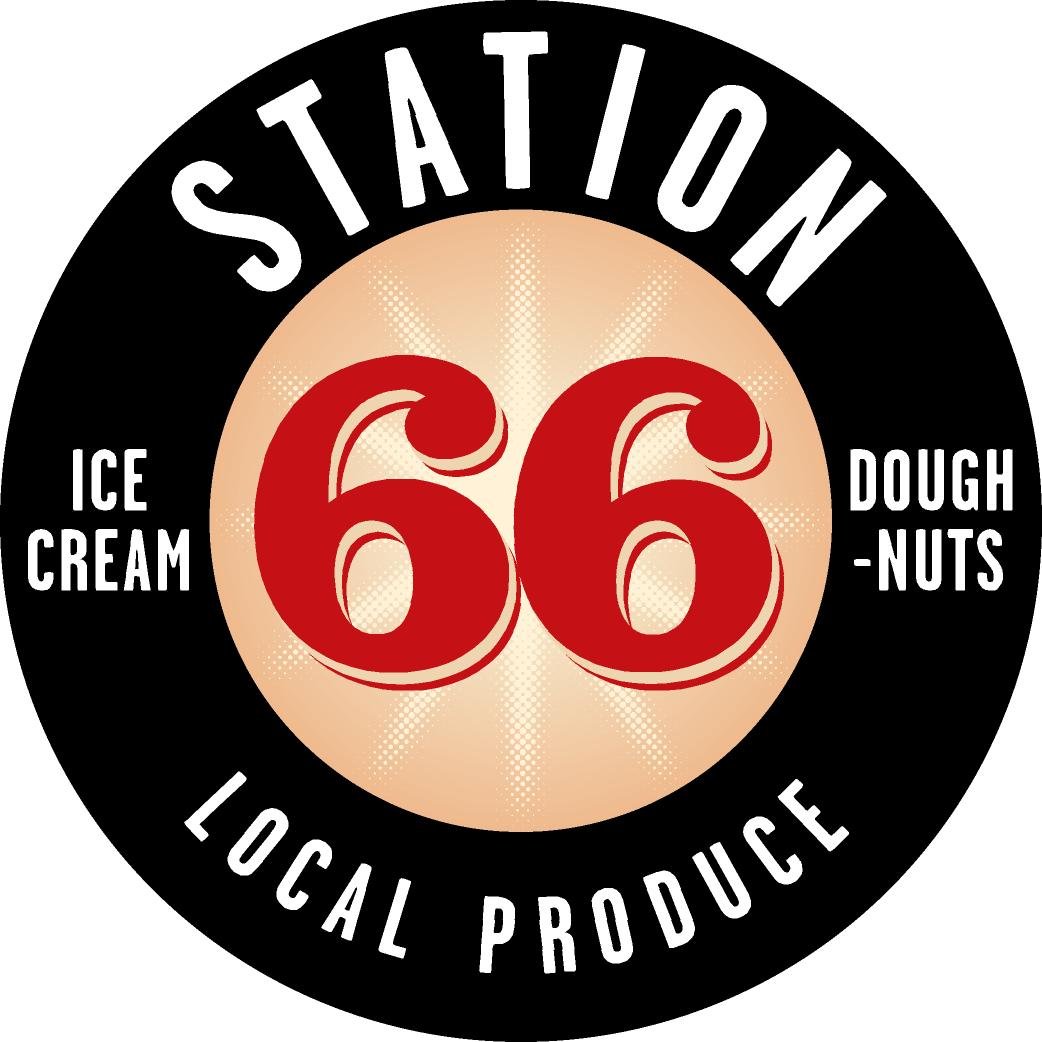 Ice cream parlor, donut shop and food market where everything is grown or made. Instagram: station66bcc