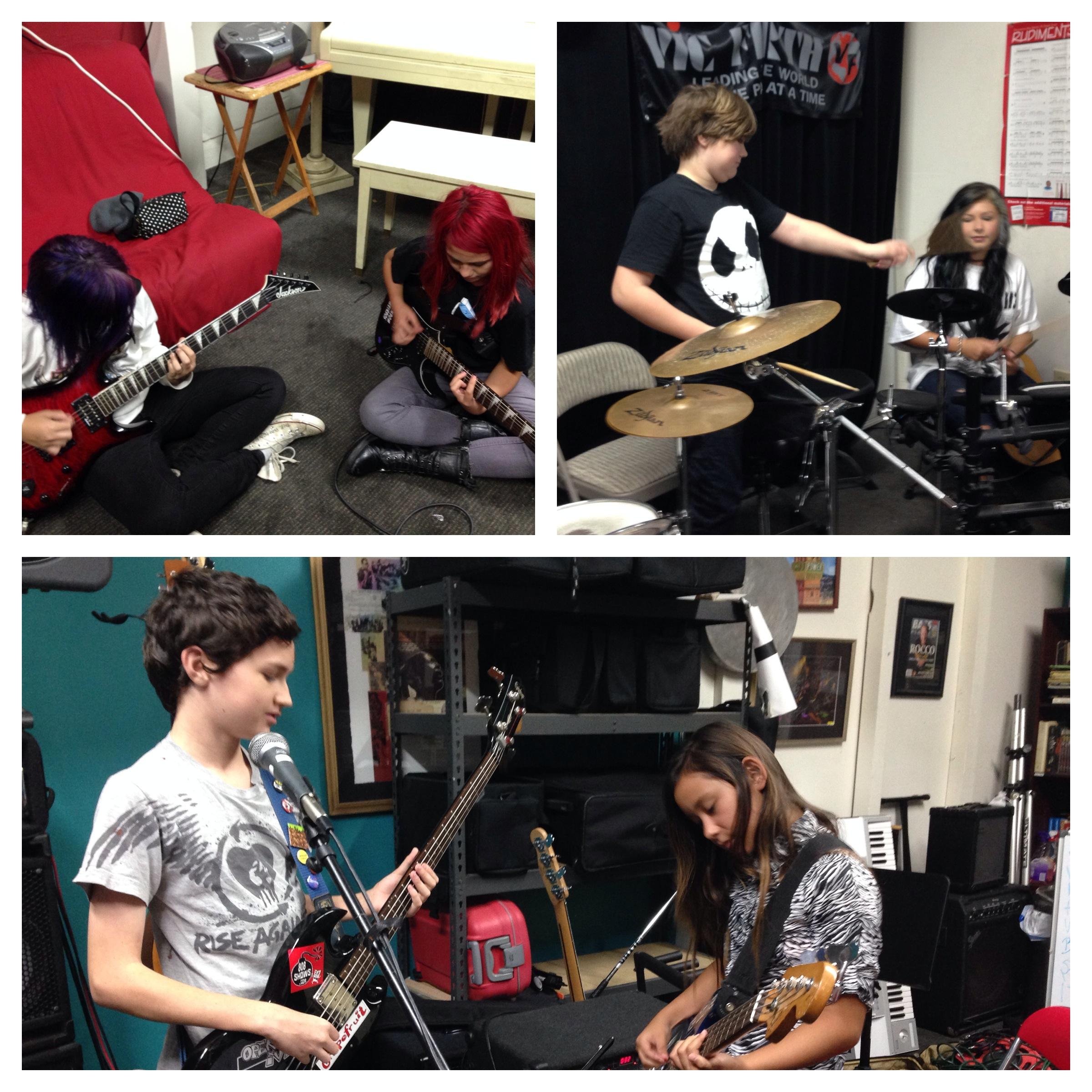 Kid rock, punk and punk rock band from Kailua Music School. Two of the original members were 8 and all were preteens when the Random Weirdos started in 2011.