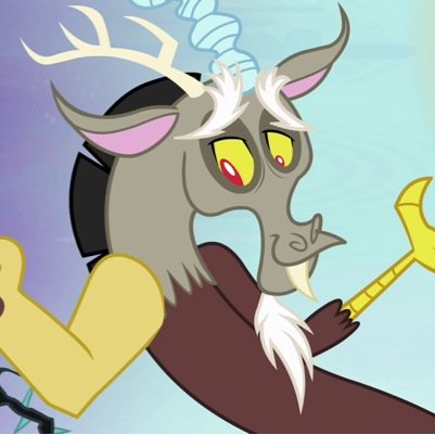 I'm Discord, the old King of Chaos. I'm now reformed, thanks to @mlm_Fluttershy. Friendship is Magic.