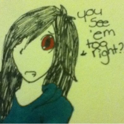 ...Y-You see those m-monsters too right?!..