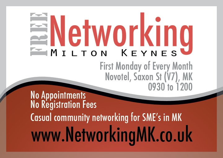 1st Monday Each Month = Open House Networking for ALL SME's in MK. 3rd Monday Each Month = Mumpreneur Networking (Pre-school Child Friendly) networking.