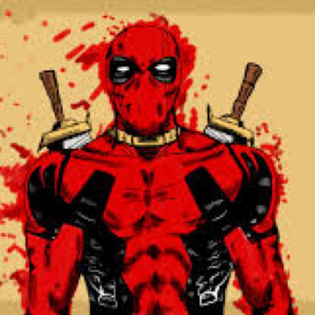 Well, in the wise words of my blessed grandmother: I'm Deadpool! ...Did she say that? Oh well, crayons!