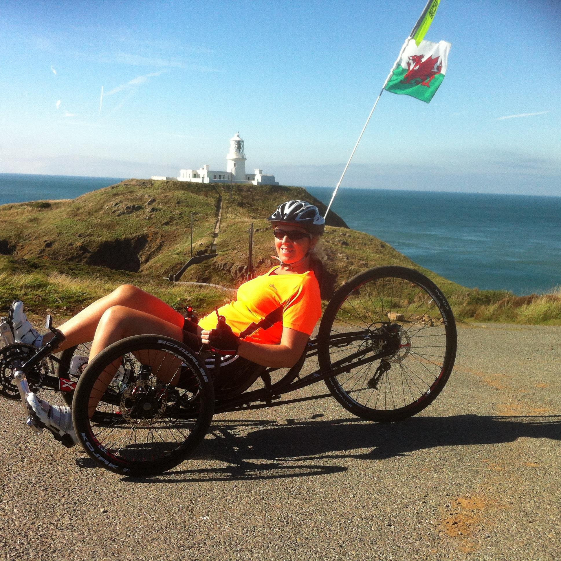 Ice trike cyclist, health coach, mentor