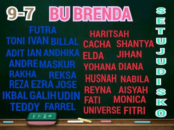 -BU BRENDA-SEmbilan TUJUh DI SeKOlah-WE ARE FAMILY-