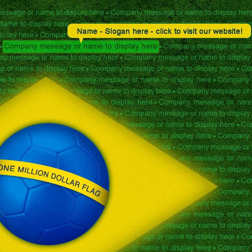 Be part of soccer history by writing your name on the most expensive soccer flag in the world.