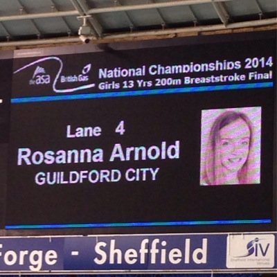 British National Champion 2014 200m Breaststroke and national bronze medalist in 100m breaststroke