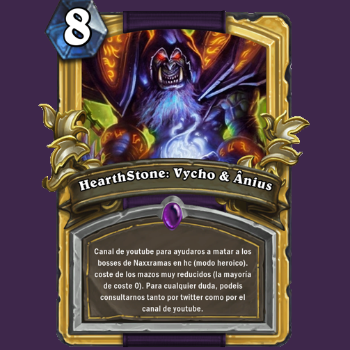 Vycho8's profile picture. Jugador de Hearthstone ocasional.