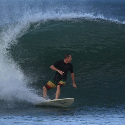 Always lead by example and know the value of #trust. #surfing #waterman #technology #outdoors #family