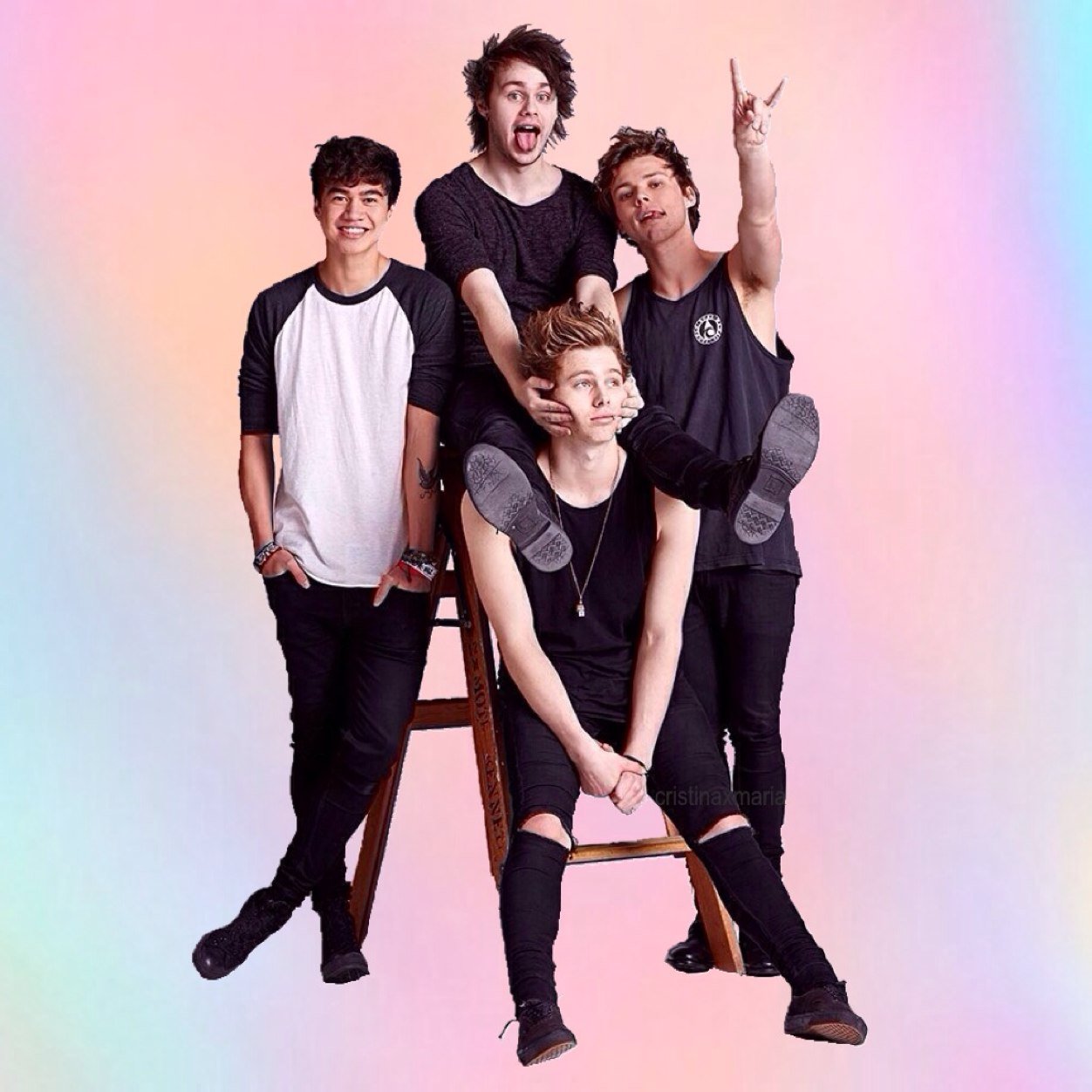 turn on our notifcations to know when 5sos is online and following people