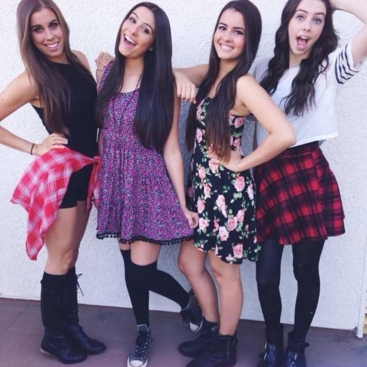 I met cimorelli and i walked up to christina and said,can i touch your ass and her eyes opend wide and her mouth dropped and she said no but i can hug you