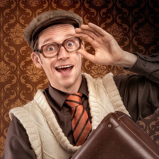 Zauberkünstler, Comedian, Pullunderträger aus der Nähe von Köln