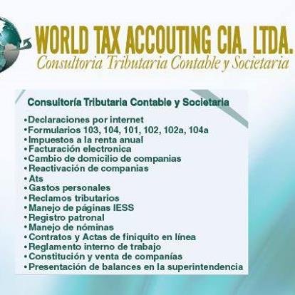 worldtaxecuador's profile picture. Servicios Cantables, Tributarios y Societarios