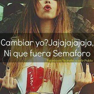 Soy quien soy,así hablen mal de mi, me da igual lo que me importa es lo que yo opino, no lo que opinan los demás.