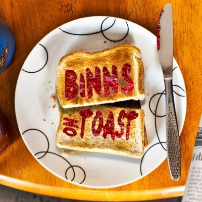 Binns on toast, your weekly afternoon digest, mondays 14.00-16.00pm hosted by Luke Binns, live on Salford City Radio 94.4FM / online / on mobile