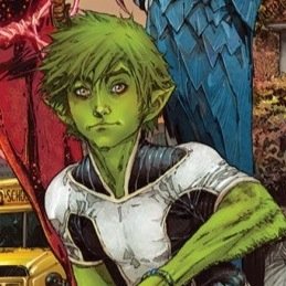 Names Beast Boy. My friends call me Gar. Dont get too close, I bite.