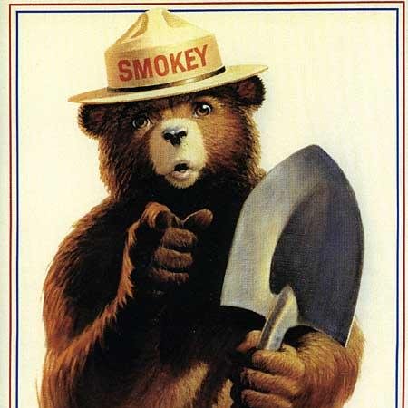 I am #FERP's very own Smokey Bear, and I'm back and I am not taking any of that forest Fire BS any more.