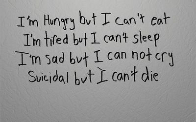 Here I cry.
