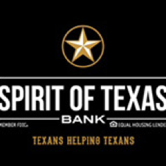 An equal housing lender and a member of the FDIC, the Spirit of Texas Bank supports branch locations in a dozen cities and towns throughout the state of Texas.