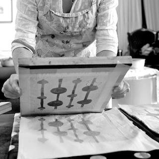 I design everything I make. Drawing together ceramics and textiles and holding workshops and courses. Its great so it is!