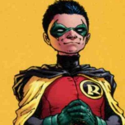 Damian Wayne is the son of Bruce Wayne and Talia al Ghul. Trained by the League of Assassins all his life.