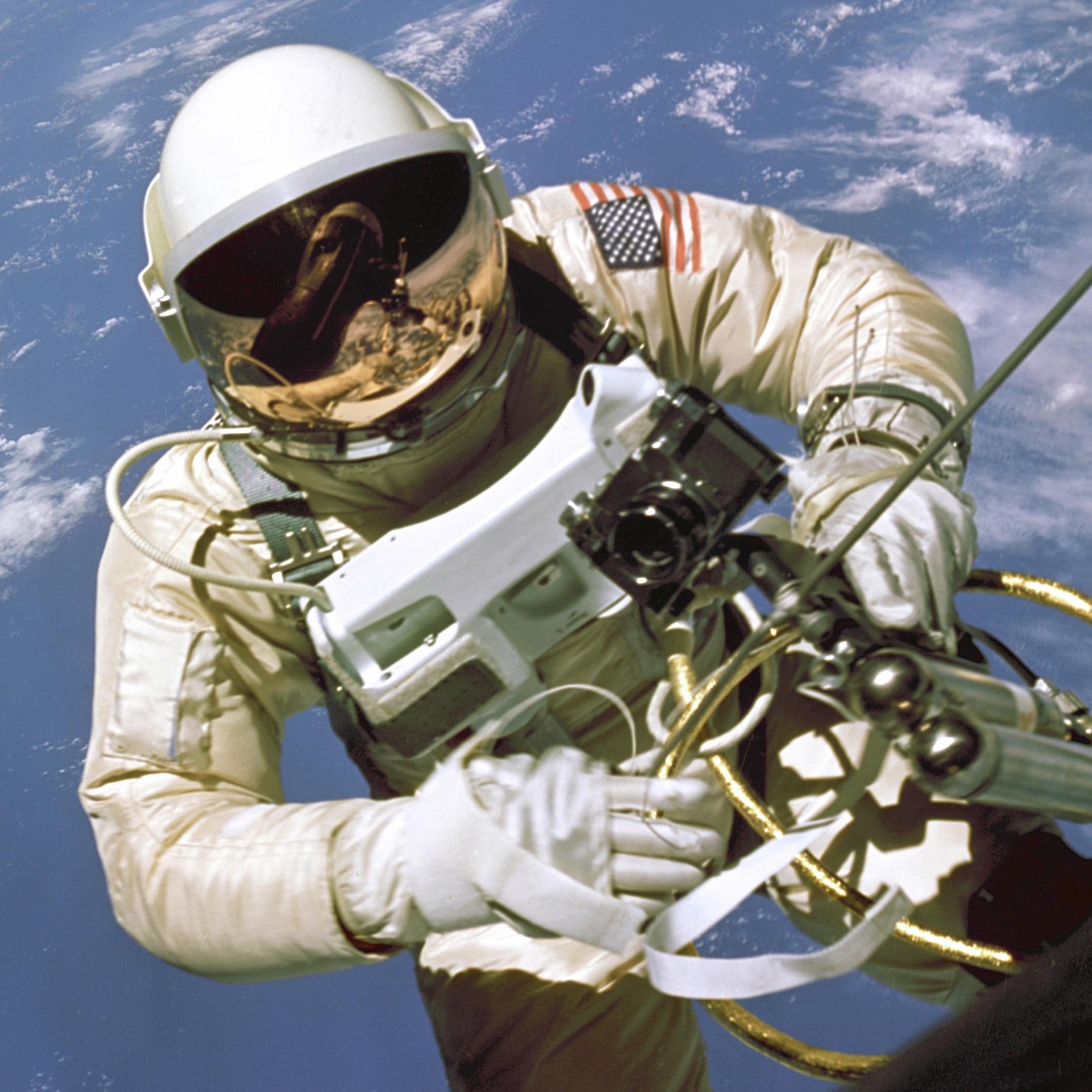 Profile pic is namesake Ed White, first American to walk in space, died in Apollo 1 fire 1/27/67.