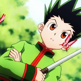 Oi the name is Gon[ゴン]! And i'm an Enhancement type user![エンハンサー] I hope to one day be a famous hunter like my dad Ging! I'll meet you again dad...some day!