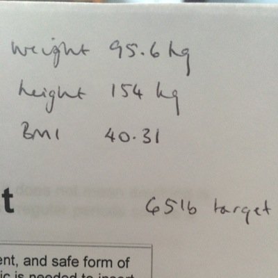 Follow me in my journey to loose 65lbs! :D Starting weight: 95.6kg
