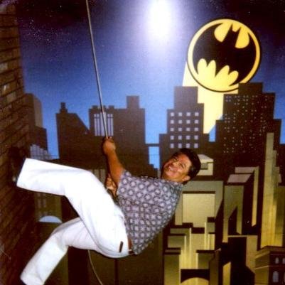 There I was chasing Saddam's Army out of Kuwait and I thought: I'm going to get my ass shot off and I haven't met Batman yet! I've met three since.