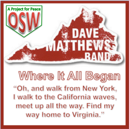 DMBs Home State. Charlottesville, Virginia Beach, Bristow... Not officially affiliated with Dave Matthews Band
Contact us @ virginiadmbtwitter@gmail.com