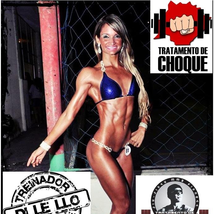 Atleta Bikine Fitnes  Campeã Estadual 2014 WBPF Team Hardcore 100% Larissa Reias Treinador Roberto Di Lelo