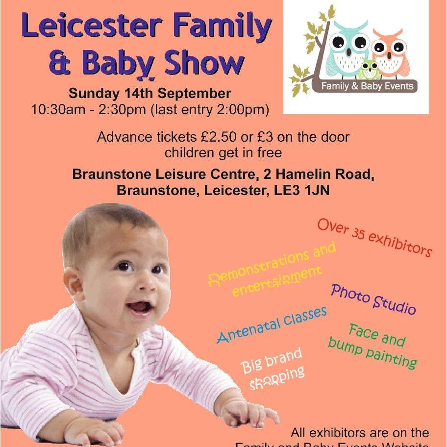 This Years Leicester Baby Show is on 14th September at Braunstone Leisure Centre, 10.30-14.30 with over 30 exhibitors booked