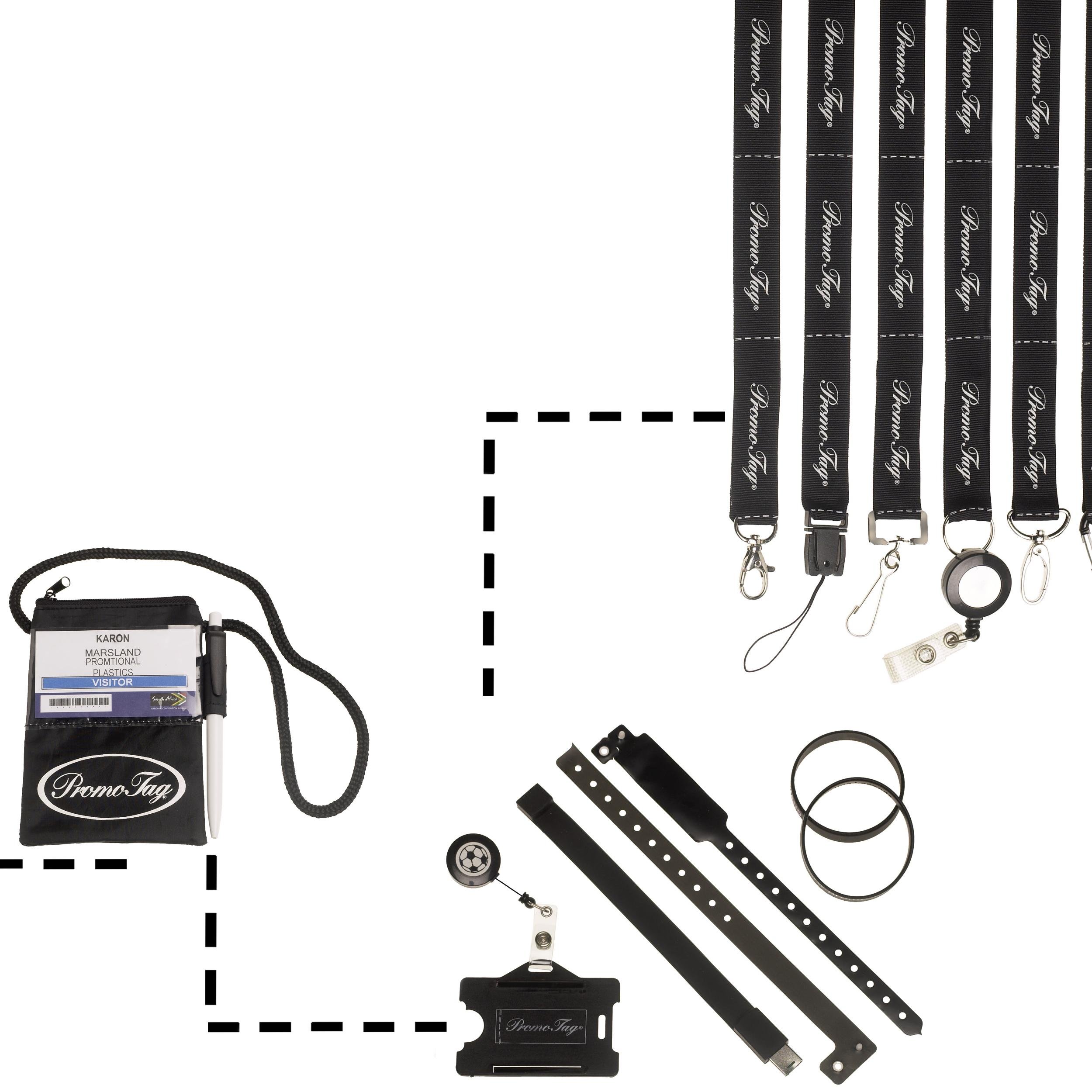 Suppliers of Access Card Holders, Lanyards, Nametags, Wristbands, Promotional Items as well as Conference, Security, Travel and Mobile Accessories.